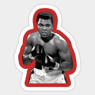 Boxing legend Muhammad Ali Sticker